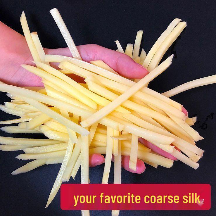 Rallador de Papa y Verdura Grueso Longjiang 5: Pelador y Cortador de Madera