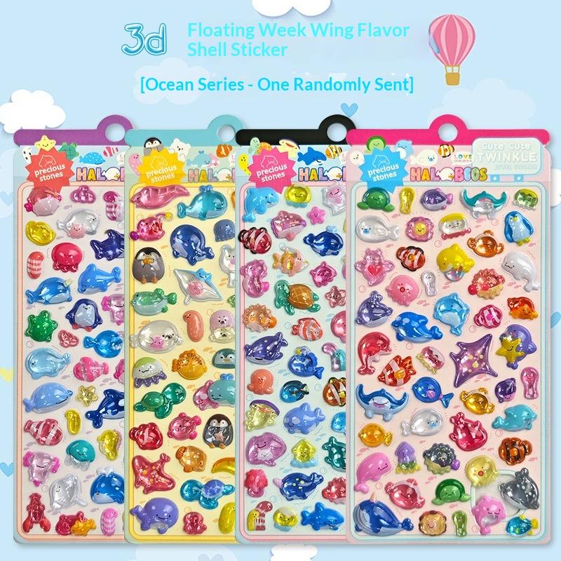 3D Embossed Animal Series Sticker Cute Decor For Handcrafts, Notebooks, Device Embellishment & Gifts Anime Worlds Store