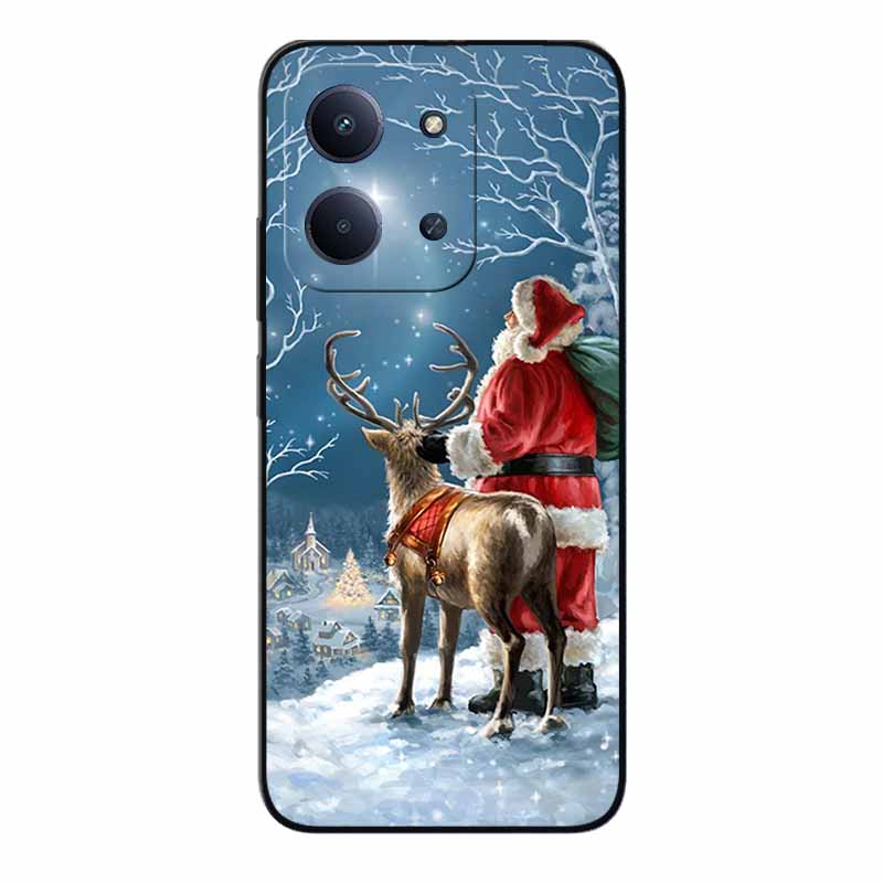 Christmas Phone Case For Redmi 15C 4G Global 171.5mm Case Black Silicone Bumper For Xiaomi Redmi15C 4G Cover 15C4G Cartoon Coque
