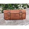 Leather Side Saddle Pouch Saddlebags Tool Luggage Motorcycle Bags Panniers Bag
