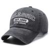 Fashion Classic EST.1889 Embroidery Baseball Cap Visor Adjustable Peaked Cap Washed Cotton Casquette For Man Women