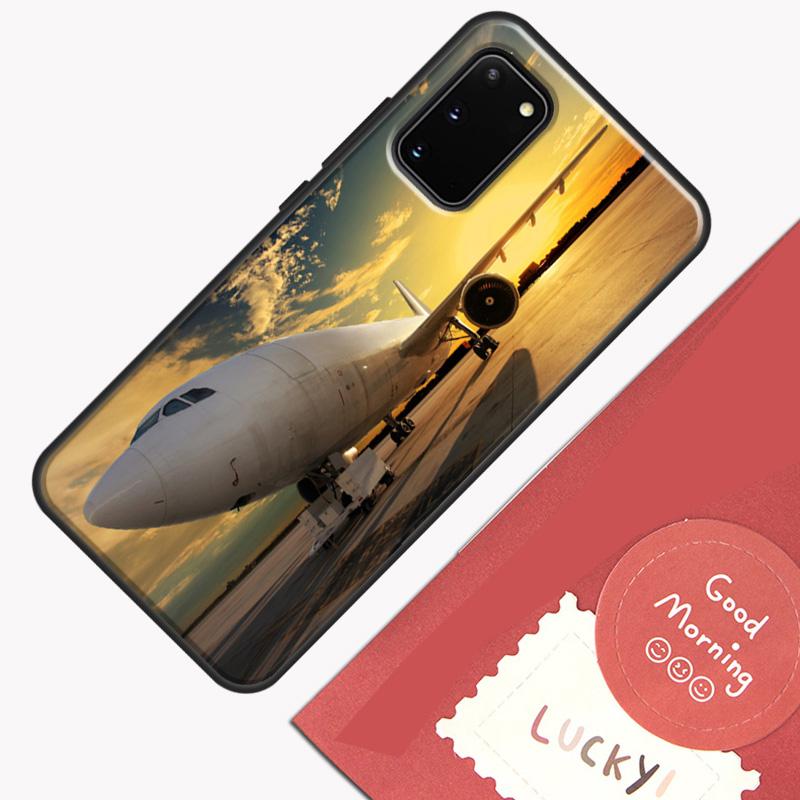 Airplane Flying Into The Sunset Phone Case For Samsung Galaxy S26 S25 Ultra S20 S21 S22 S23 S24 S10 Plus S25 FE Cover Shell