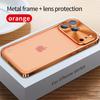 6 Culori Aliaj de Aluminiu Acrilic Dur Rezistent la Șocuri Carcasă Transparentă Cover Pentru iPhone 16 Pro 15 14 Pro Max 13 Pro MAX 13 17 12 Pro MAX