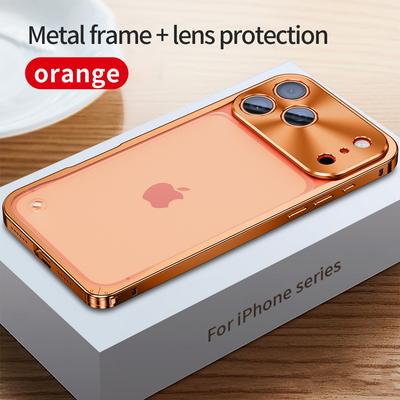6 barev Hliníková slitina Akryl Pevný nárazuvzdorný Průhledný kryt pouzdra Pro iPhone 16 Pro 15 14 Pro Max 13 Pro MAX 13 17 12 Pro MAX