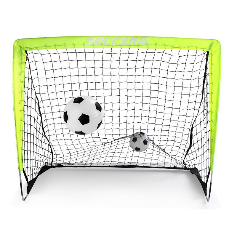 Portable Folding Children's Football Goal - Outdoor Grass Sports Activity Toy for Boys and Parent-Child Play
