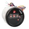 52mm Fuel Level Meter DC 9‑32V Black Disc Black Lid Digital Fuel Gauge for RVs Yachts Fishing Boats