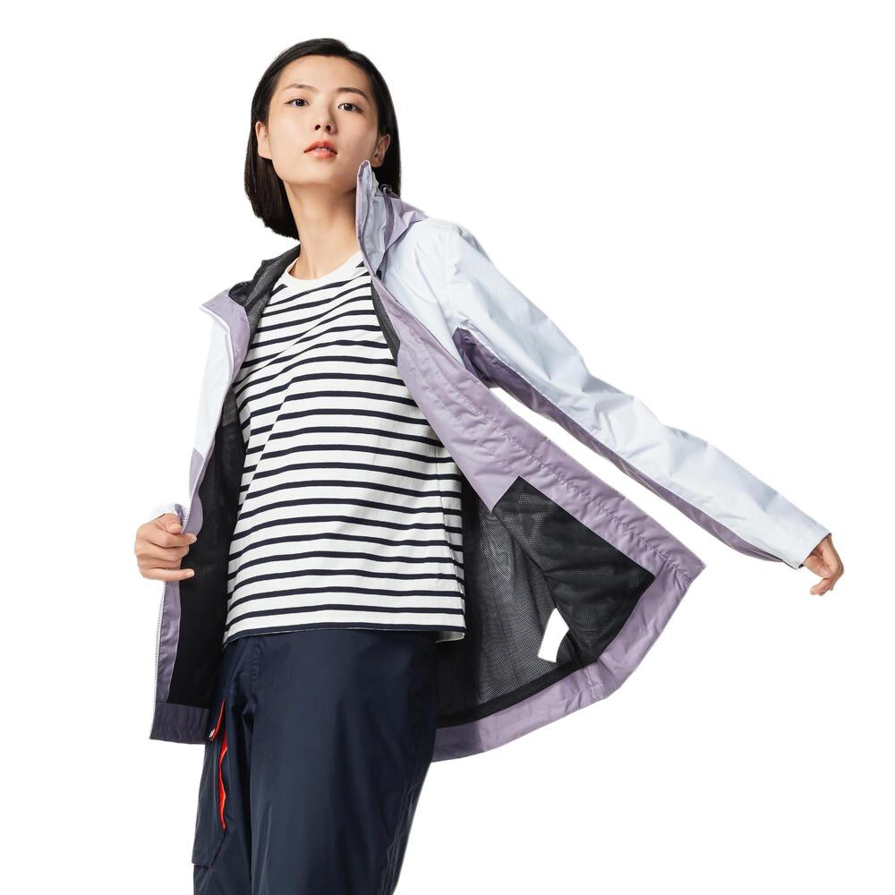 DECATHLON SAILING 100 Waterproof Windproof Warm Other Jackets Women's Purple/Snow White