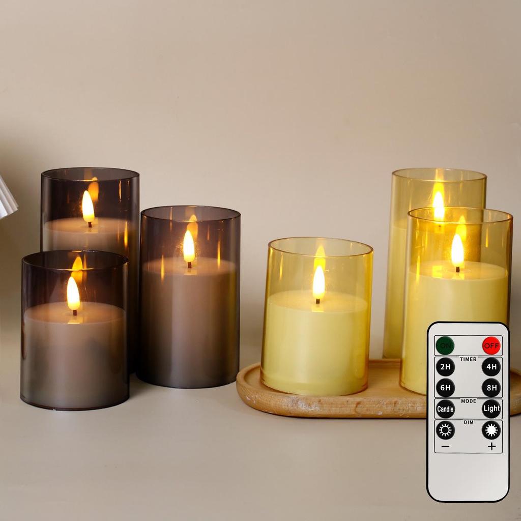 LED Acrylic Bullet Candle Lights: Realistic Flame, Perfect for Weddings & Romantic Bar Décor