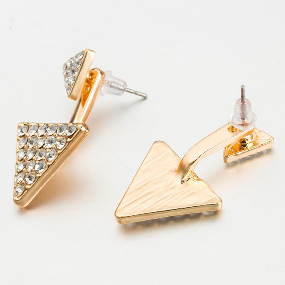 Simple Modern Women Ladies Triangle Ear Stud Earrings Party Jewelry