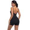Auroth Backless Sports Jumpsuit Women Seamless One Piece Yoga Romper Workout Shorts Running Fitness Bodysuit