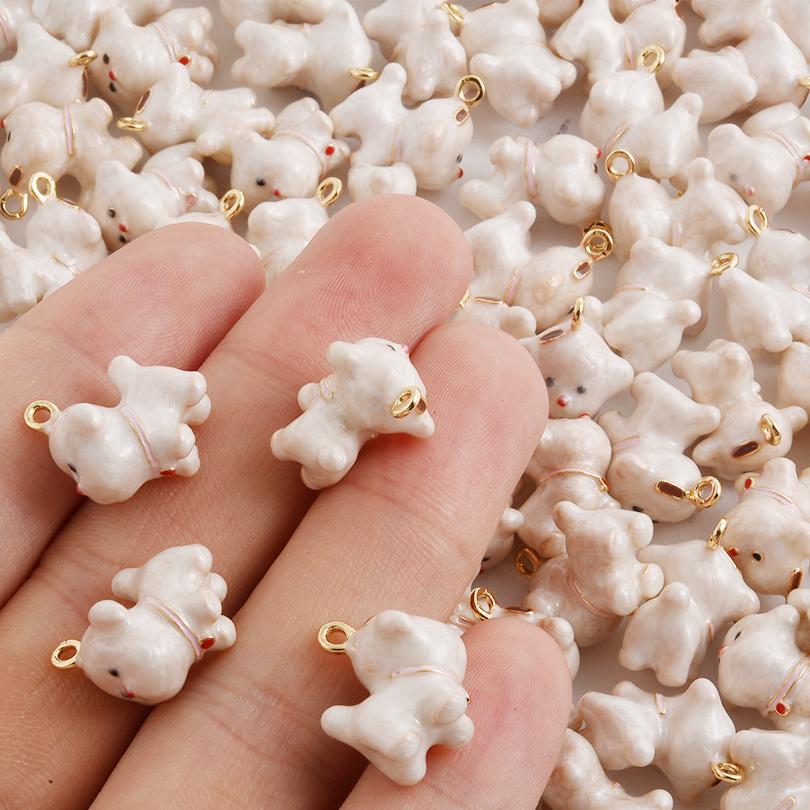 2pcs Different Style Fish Dog Ball Oil Drop Charms For Jewelry Making Necklace Keychain Decor Bulk Charm DIY Pendant Accessories