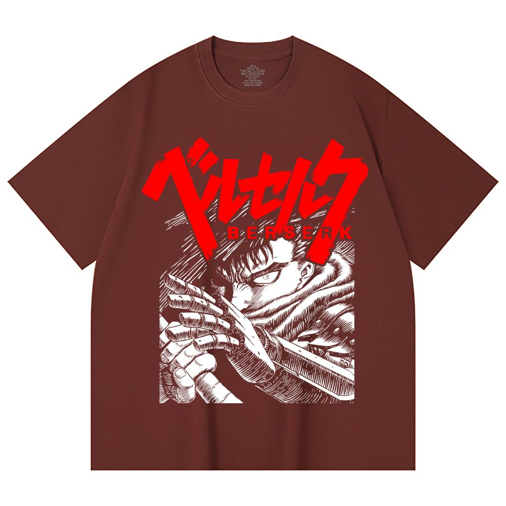 230 Gsm 100% Cotton Berserk V13 Print Unisex Heavy Cotton T Shirt