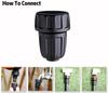 2pcs 3/4 Inch Faucet Adapter 8/11mm Locking Barb 3 Way T-Type Drip Hose Connection Fitting for Irrigation Spray Cooling System