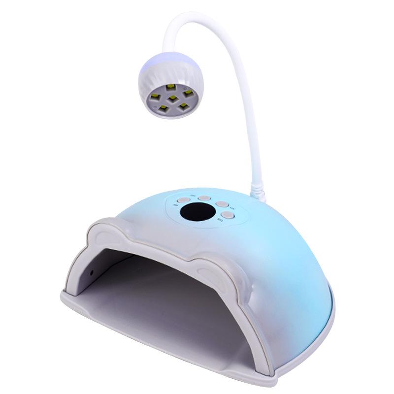 

Rotatable Double-Light Nail Lamp & Curing Dryer for Press-On Nails