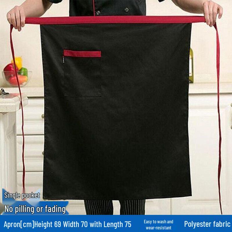 Men's Chef Half-Body Apron: Kitchen Uniform for Hotel and Restaurant Staff