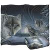 Wild Wings Midnight Wolves 2 Silky Supersoft Blanket
