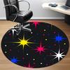 1pc Cosmic Stars Chair Carpet for Office, Round Non Slip Durable Large Size Office Carpet, Suitable for Office