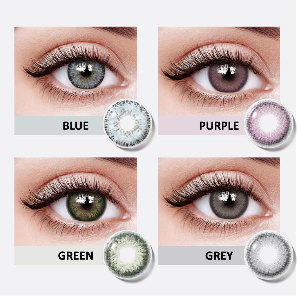 Color Contact Lenses With Soft Colored Lenses 1 Pair 14.2 Mm Natural Color Lenses for Vision Eye Lens