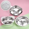 Panda 304 Stainless Steel Kids Divided Meal Plate