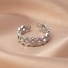Korean Minimalist Adjustable Open Band Ring for Women