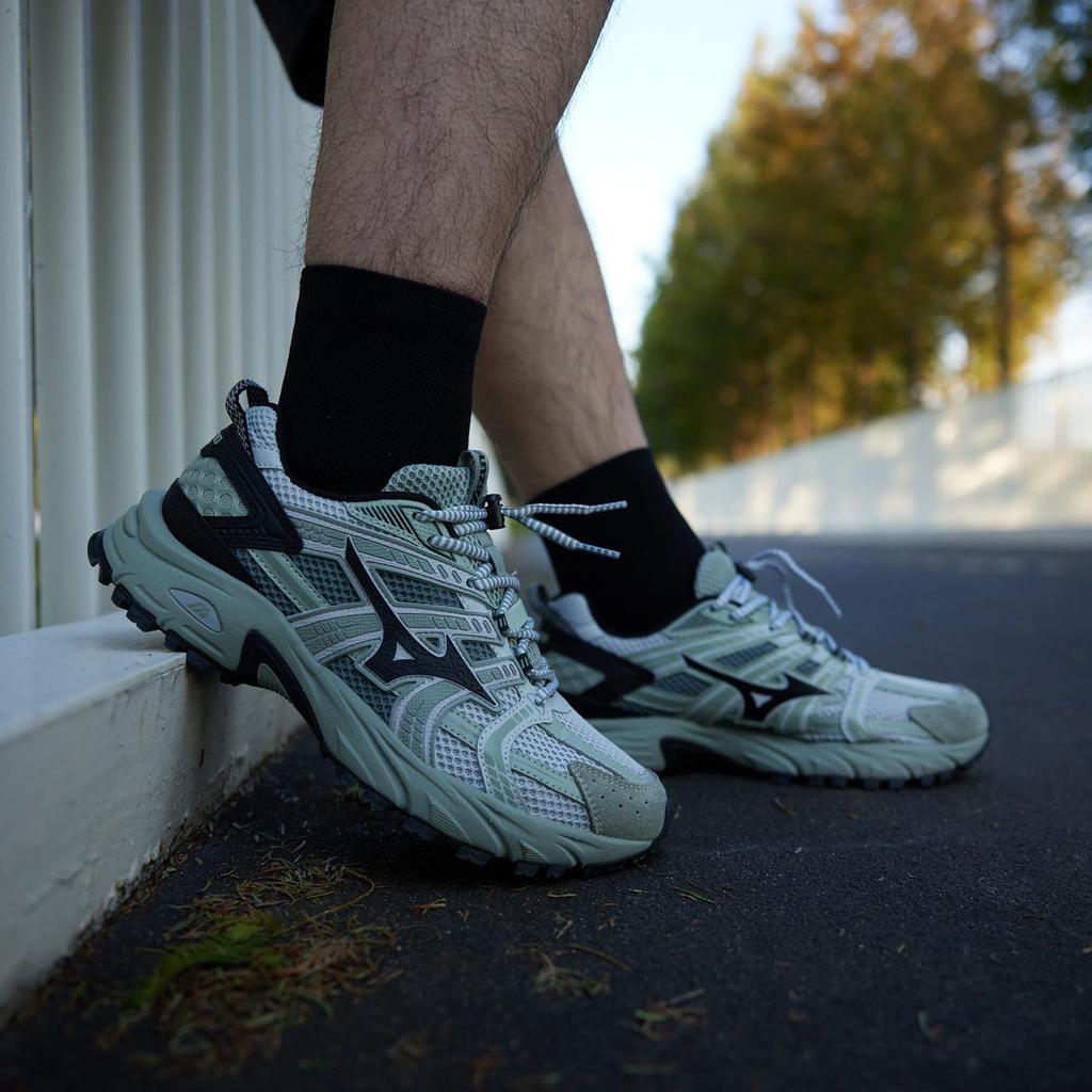 Mizuno Fiyi Tl Retro Outdoor Shock Absorbing Slip Resistant Durable Low Top Lifestyle Shoes Unisex sneaker Grass-Green D1GH240904