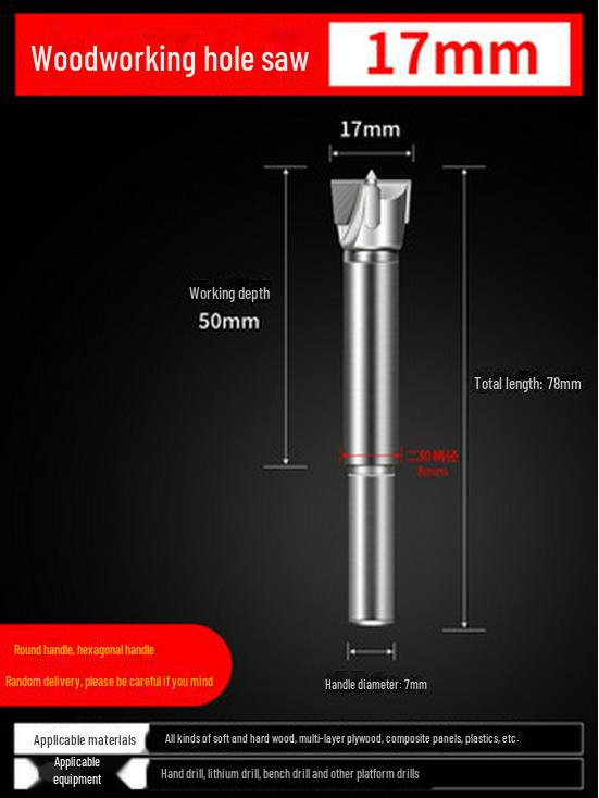 Bohrer für Türschlossscharniere für die industrielle Holzbearbeitung