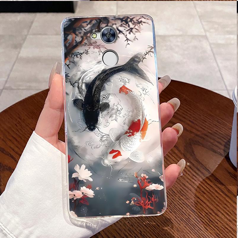 For Huawei Honor 6C Case Clear Luxury Cute Love Rabbit Funny Pattern TPU Soft Silicone Casing Cover For Honor 6C Pro Phone Cases