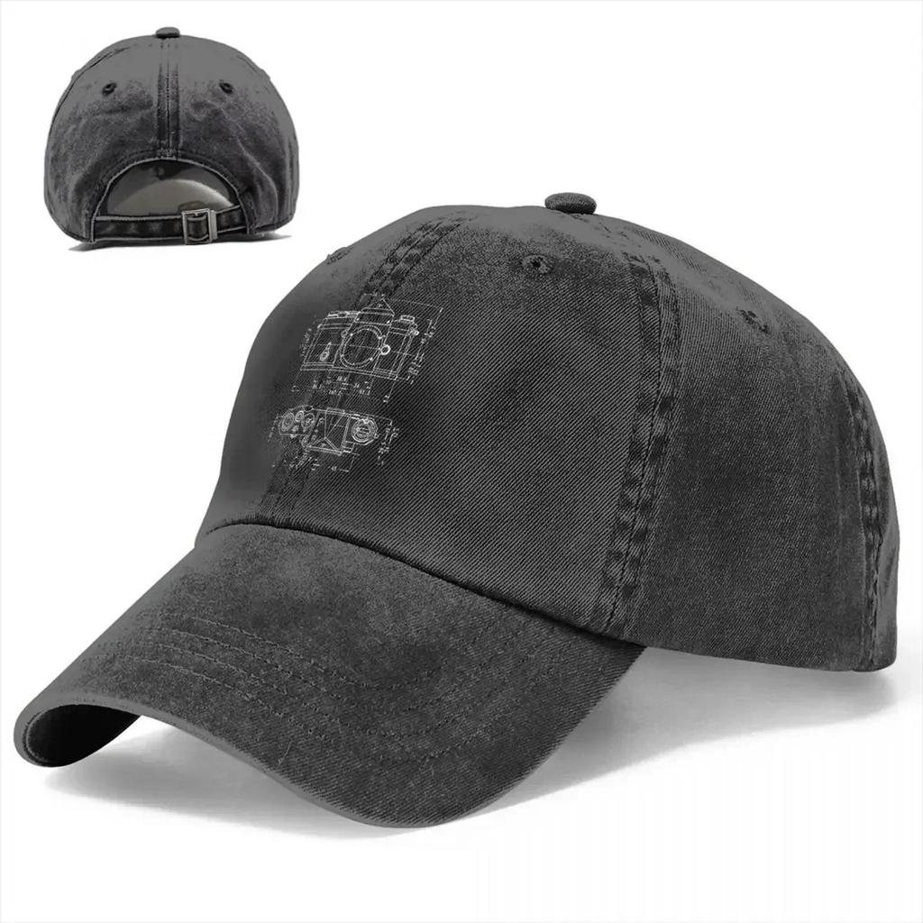 Camera Patent Shirt For Photographer Baseball Caps Unisex Women Distressed Denim Snapback Cap Outdoor Unstructured Soft Caps Hat