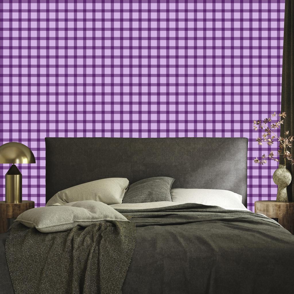 Purple Plaid Wallpaper - Purple, Lavender, and Plum 50x1000
