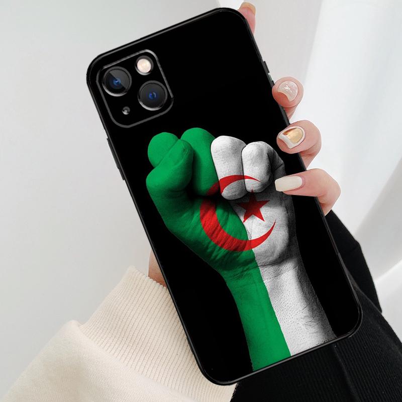 Flag Of Algeria Phone Case For iPhone 17 Pro Max 16 15 11 13 12 14 Pro Max mini 15 16 Plus 16e 17 Air Cover