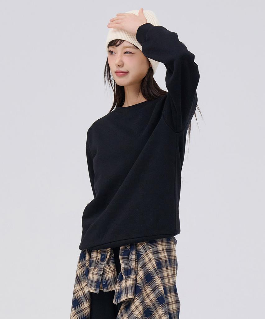 CHASECULT Unisex Essential Brushed Sweatshirt - Black