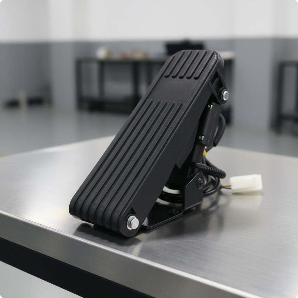 Gas Pedal with Cable Non-Slip Vehicle Part Metal for Forklifts, Builders