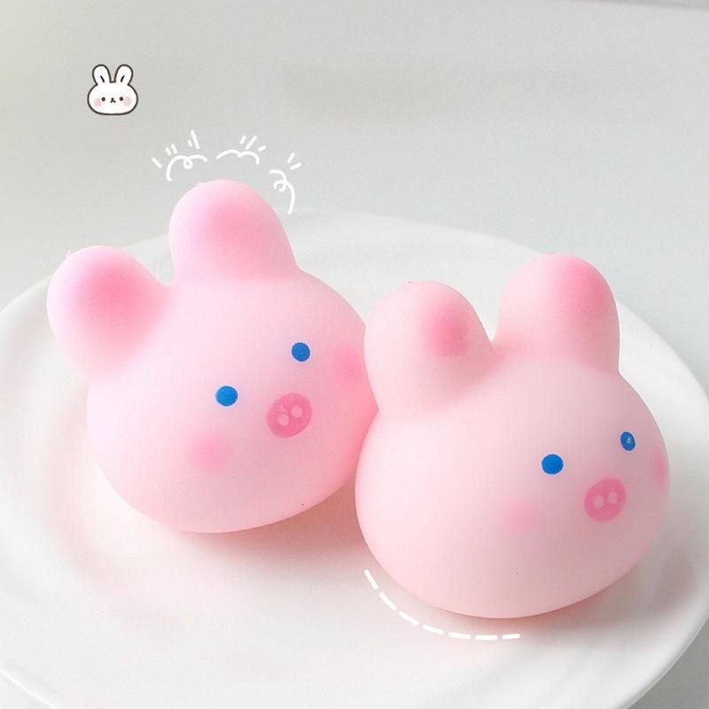 Kawaii Sakura Pig Squeeze Toys Creative Stress-relieving Tool Fidget Toys Little Rabbit Piggy Slow Rebound Release Toy Mochi