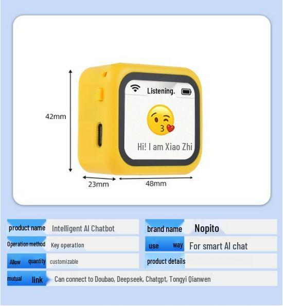 Xiao Zhi Smart AI Robot: Interactive Storytelling, Emotional Companion, Trendy Play Toy.