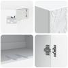 Wall Mounted Cabinet White 66 x 34.5 x 90 cm Particleboard
