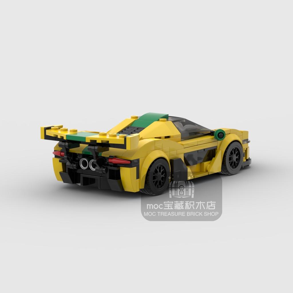 MOC P1 GTR  368pcs Racing Sports Car Vehicle Racer Building Blocks Brick Creative Garage Toys for Boys