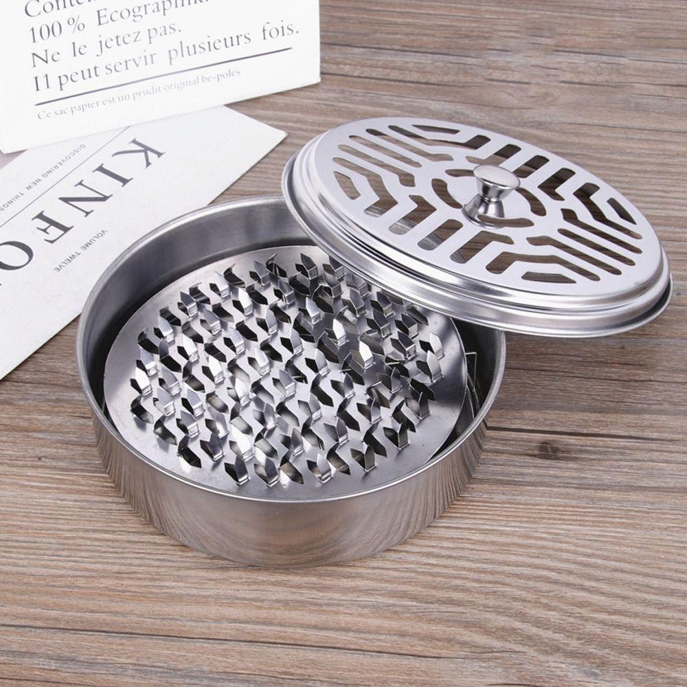 

Summer Home Mosquito Coil Tray Sandalwood Rack Mosquito Incense Holder Mosquito Repellent Box серебряный