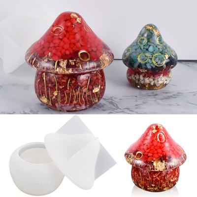 Pilz-Tropfform, langlebig, dreidimensionale, leicht zu reinigende Epoxidharz-Schmuckhalter, Heimdekoration, Haushaltsbedarf