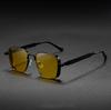 Punk Metal Frame Sunglasses Anti-UV 400 Eye Protection Eyewear Street Pos Decoration Travel Accessories Retro Sunglasses