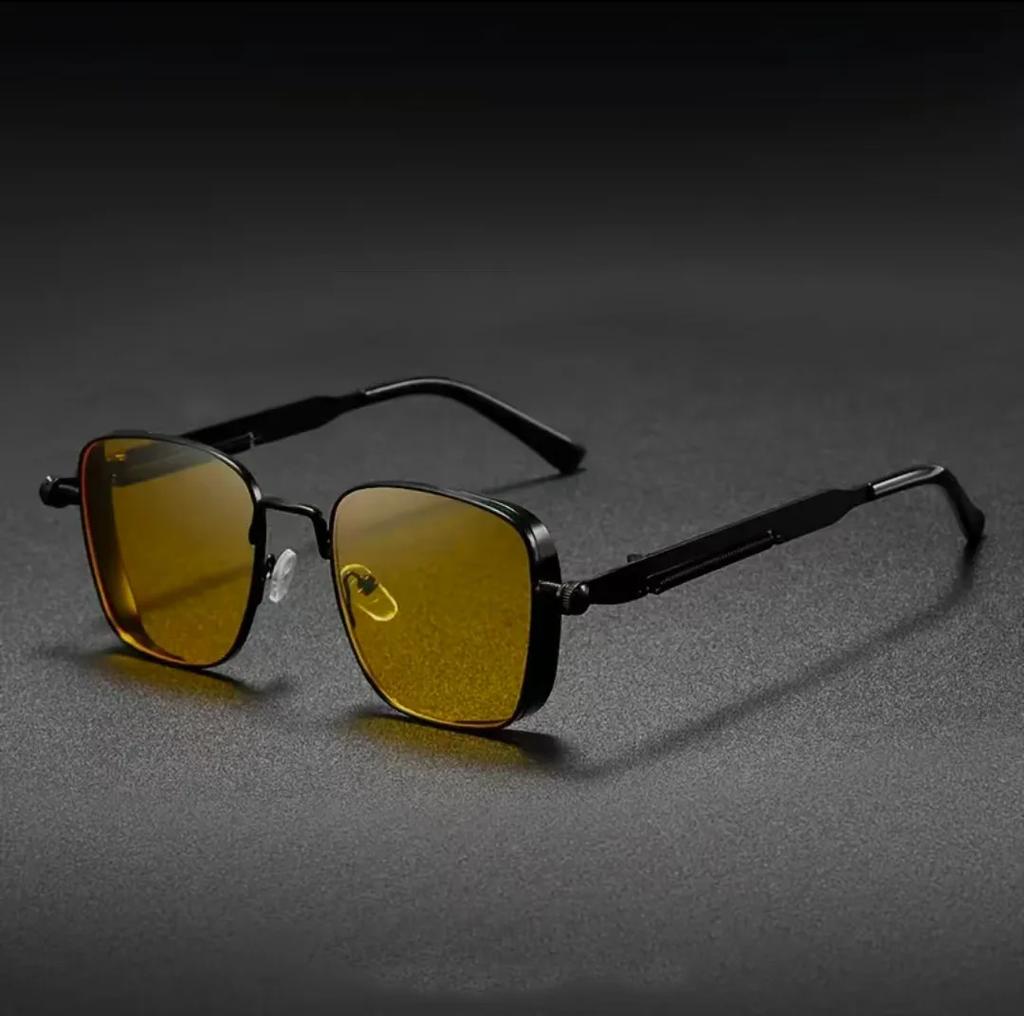 Punk Metal Frame Sunglasses Anti-UV 400 Eye Protection Eyewear Street Pos Decoration Travel Accessories Retro Sunglasses