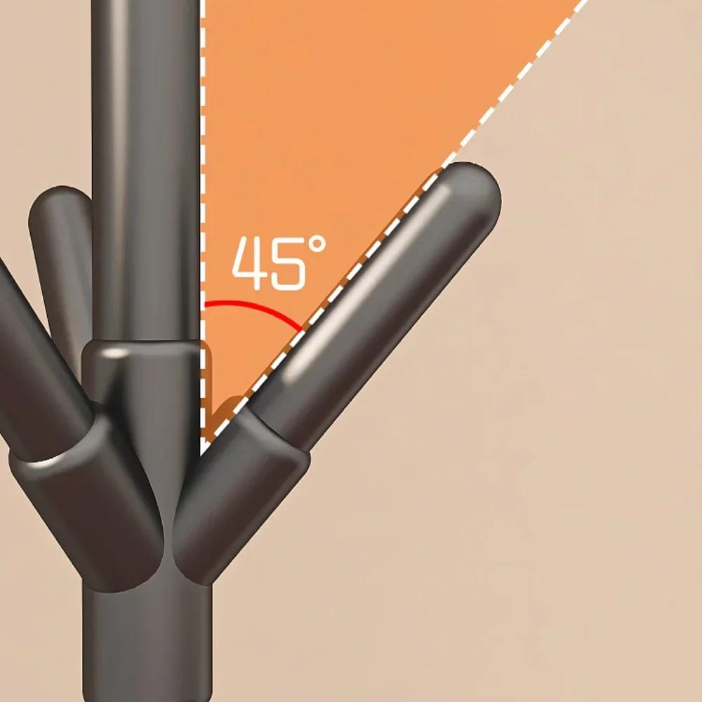 Standing Coat Rack Floor Standing Hook Clothes Hanger Household Clothing Hat Integrated Rack Save Space Bedroom Clothing Shelf