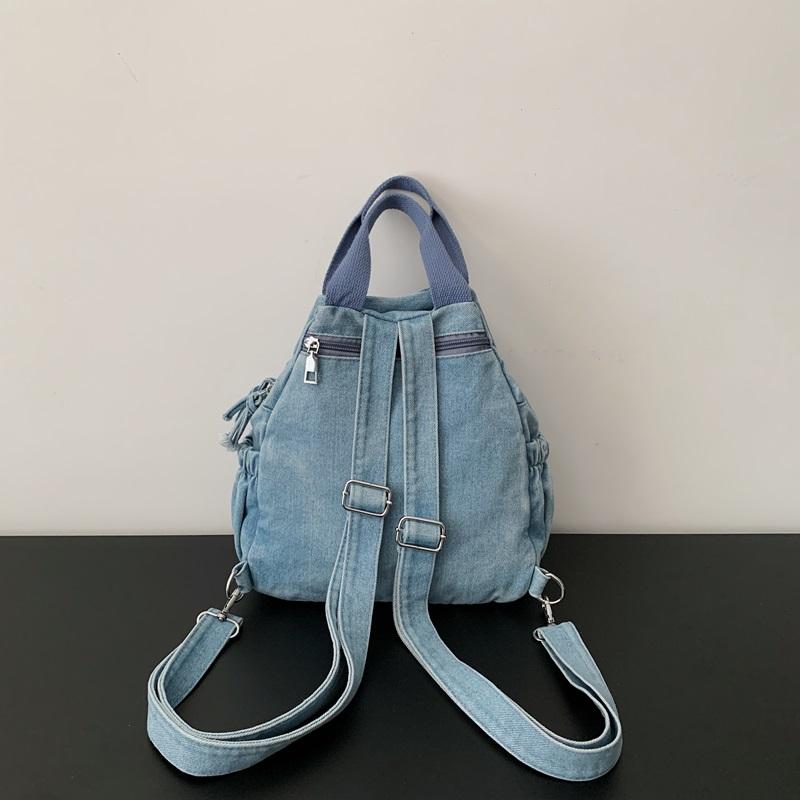 Denim Rucksack Damen Rucksack mit großer Kapazität