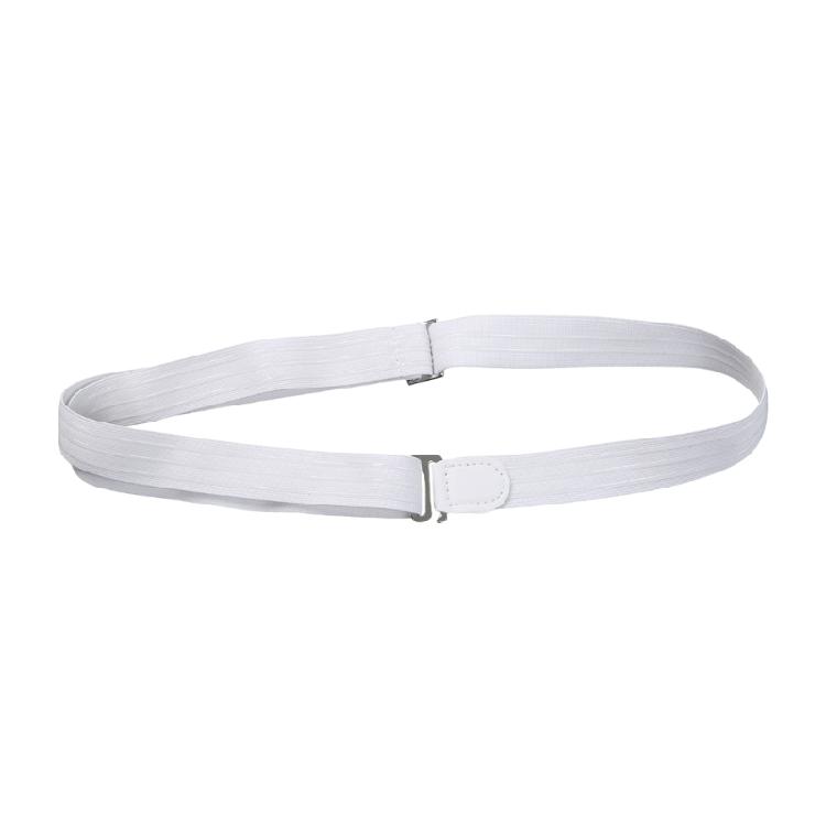 Multiuse Elastic Shirt Belt with Nonslip Designs Stretch Waist Belt Invisible for Formal Business Shirt and Daily Use