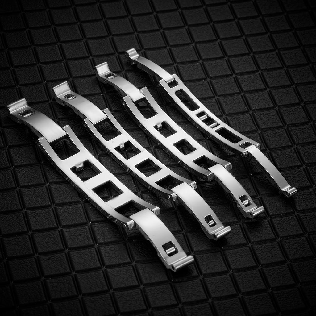 Schmetterlings-Uhrenschließe 3mm 4mm 5mm 6mm Edelstahl Doppeldruck-Faltschließe Uhrenarmband-Knöpfe Uhrenarmband-Schnallen Zubehör