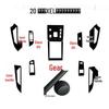 Fits 20 Jaguar XEL models: Carbon Fiber Console Gear Stickers for Color Change