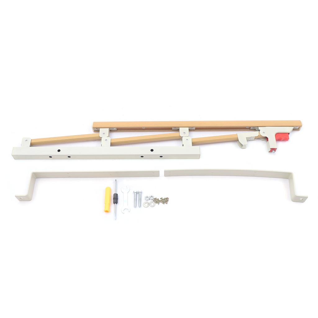 Adjustable 3-Position Non-Slip Bed Rail Supports Up To 300 Lbs,Foldable Aluminum Alloy Safety Bed Guardrail for Adults & Elderly