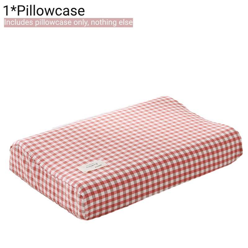 Hypoallergenic Cotton Latex Pillowcase Soft And Skin-friendly 50x30cm Memory Foam Pillow Cover All Seasons Pillowcase