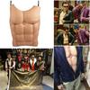 EVA Men Fake Skin Chest Muscle Costume Cosplay Props Halloween Party Decoration