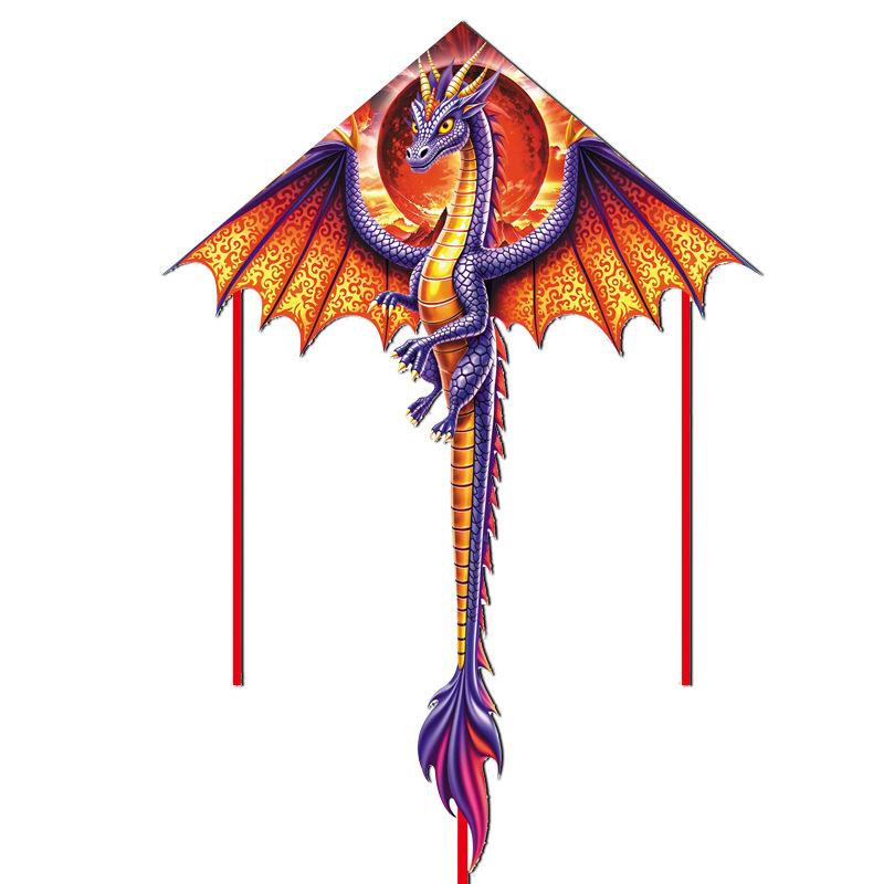 Creative 1.4M Large Dragon Kite Cute Lifelike 3D Dragon Outdoor Sport Fun Flying Kite For Child Toy