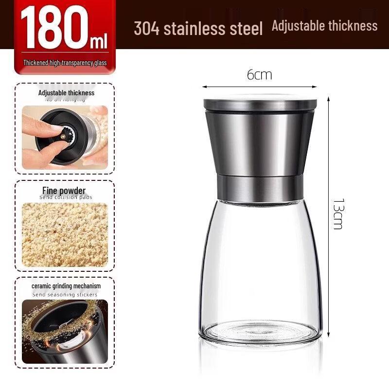 Stainless Steel Manual Pepper Grinder
